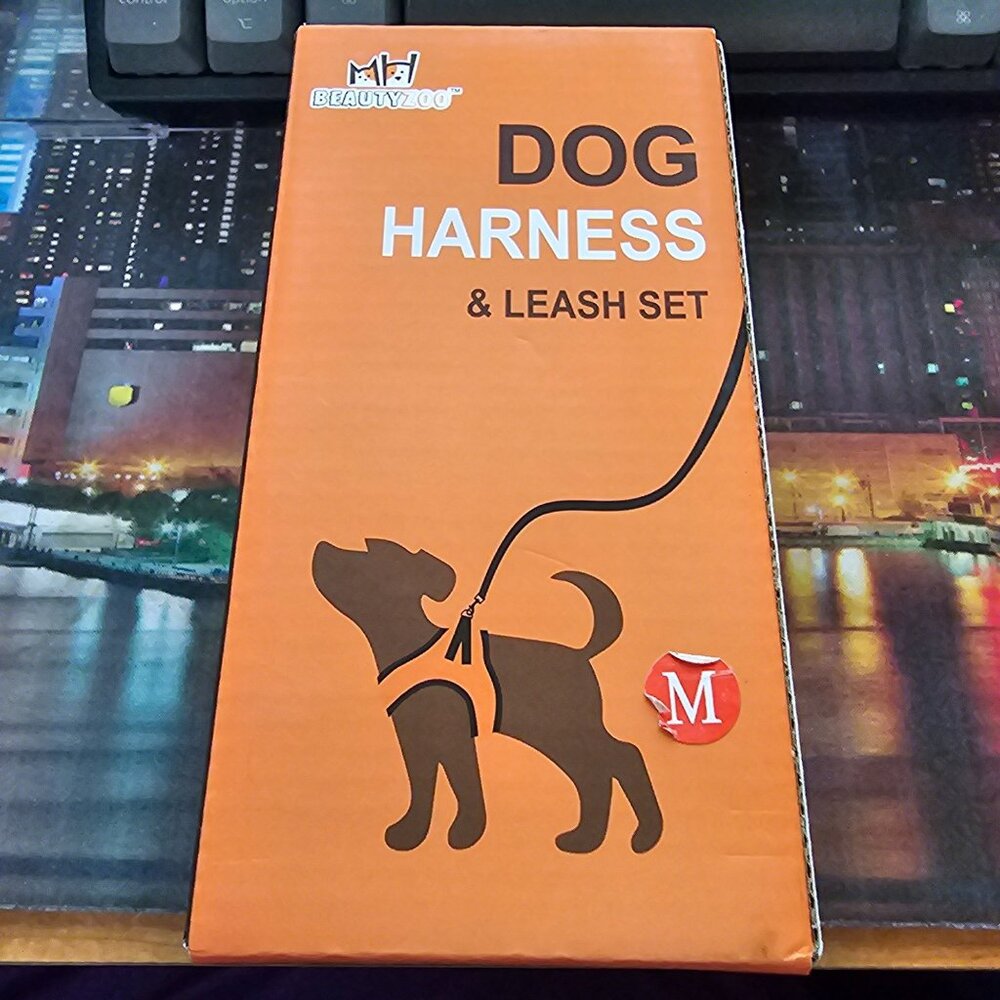 Reflective Dog Harness & Leash Set With Quick Release Buckle - Picture 11 of 11